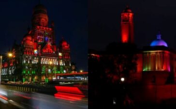 Buildings Tri-Color Independence Day