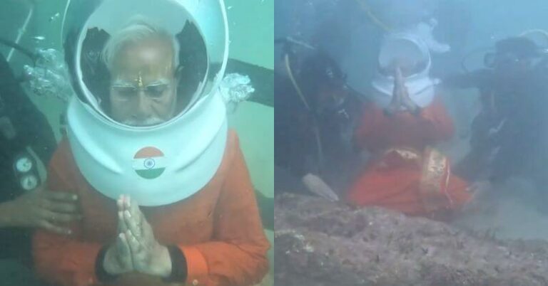 Watch: PM Narendra Modi Offers Underwater Prayers In Dwarka; Serene ...