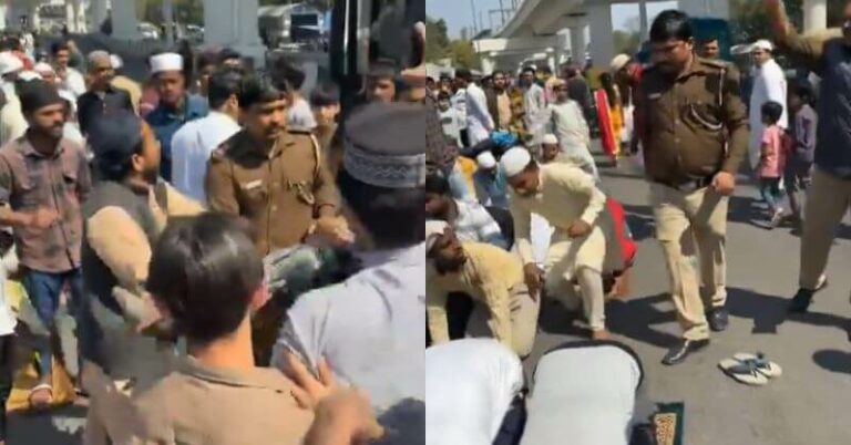 Watch: Delhi Police Officer Suspended For Kicking People Offering Namaz ...