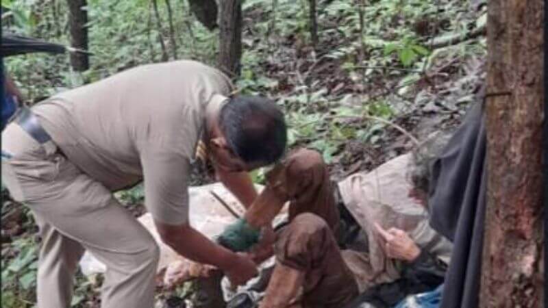 woman found in Maharashtra forest