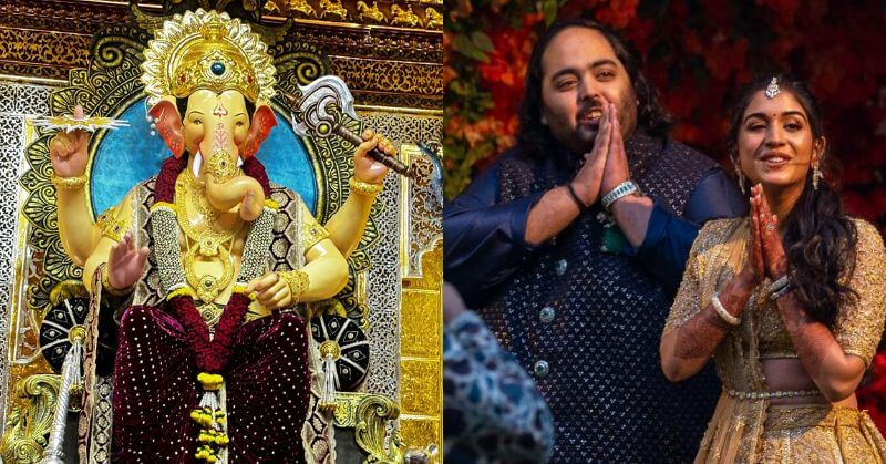 Anant Ambani LalBaughCha Raja 20kg Gold Crown