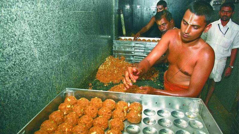 Laddus at Tirupati Temple