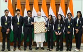 Olympiad Winners Indian Chess Team Narendra Modi