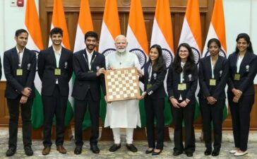 Olympiad Winners Indian Chess Team Narendra Modi