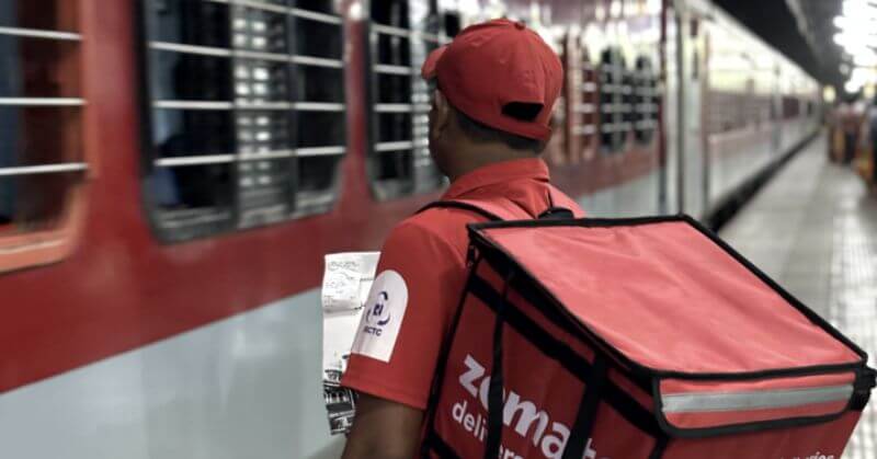 Zomato On-train food delivery