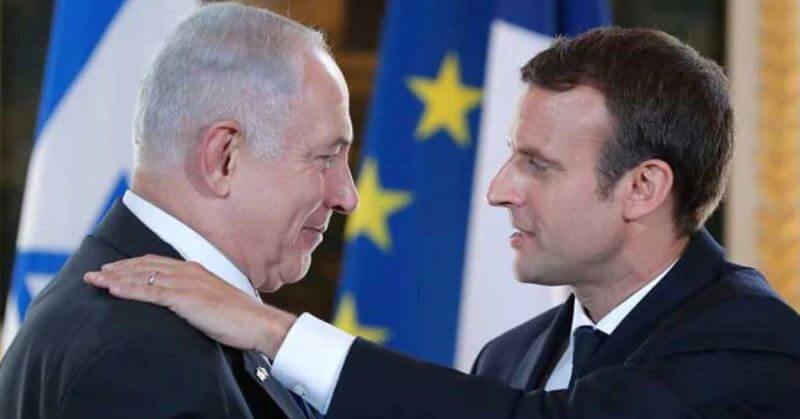 Emmanuel Macron Benjamin Netanyahu