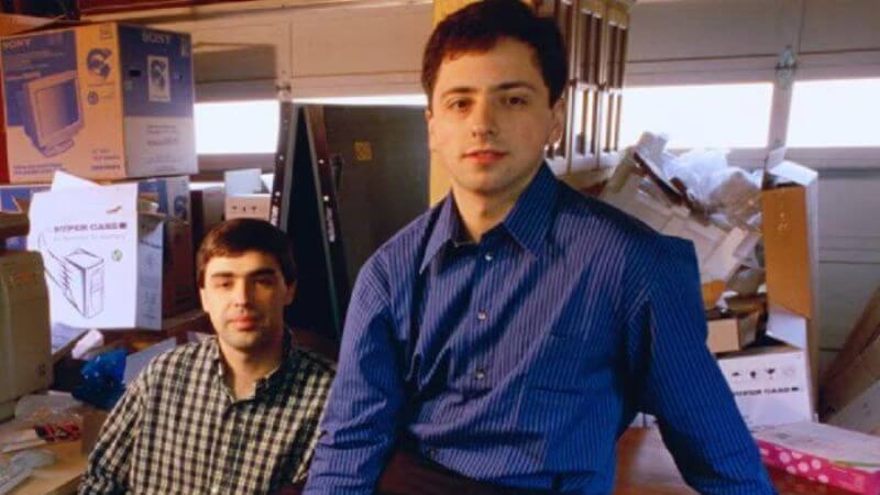 Larry Page and Sergey Brin Google