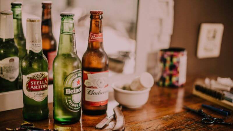 Green Beer Bottles