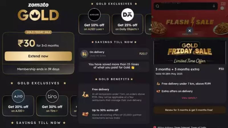 Zomato Gold 3 6 Months Membership Offer