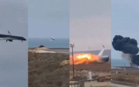 Azerbaijan Airlines Kazakhstan Plane Crash Video